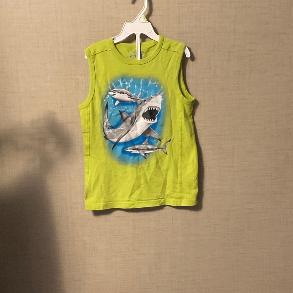 Jumping Beans Lime Shark Graphic Tank Top